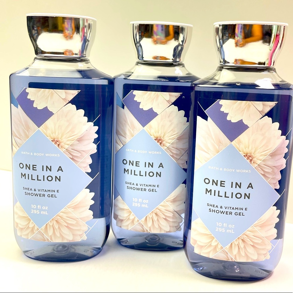 3-PACK~ ONE IN A MILLION BATH AND BODY WORKS SHOWER GEL 10 FL - Picture 3 of 5